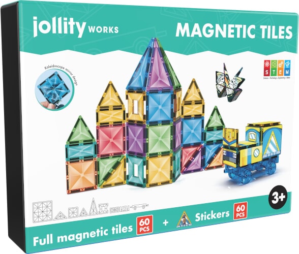 Magnetfliesen-Stiel, 60 Stück, Jollity Works