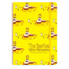 Gelbes U -Boot Recycling A5 ausgekleidetes Notizbuch