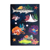 Marine Kingdom Recycling A5 ausgekleidetes Notizbuch