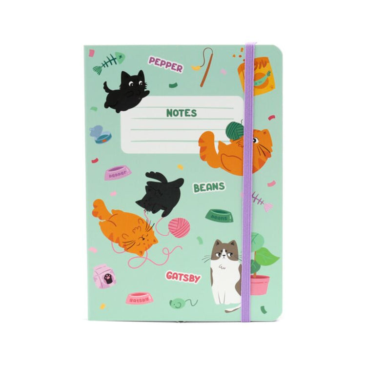Beans Co -Katzen recycelte A5 -Notizbuch