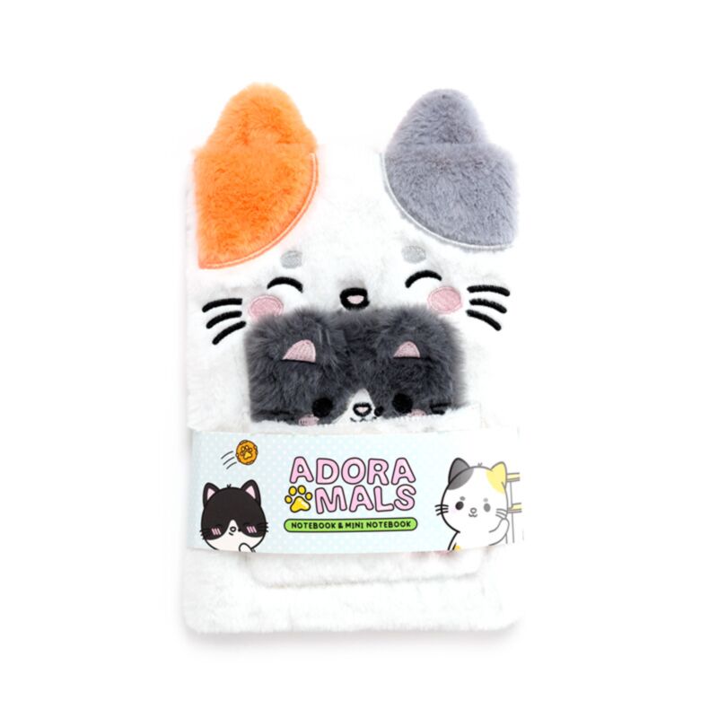 Adoramals Lola de kat pluche Notebook -Beutel