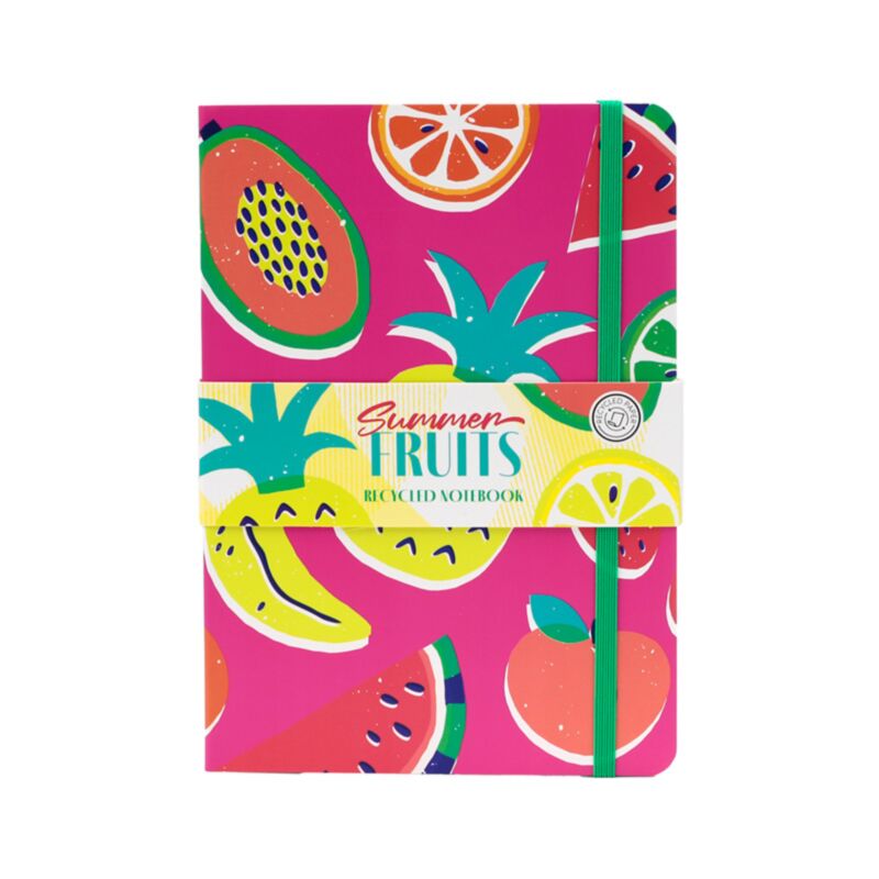Sommer fruchtrecycelte a5 ausgekleidetes Notizbuch