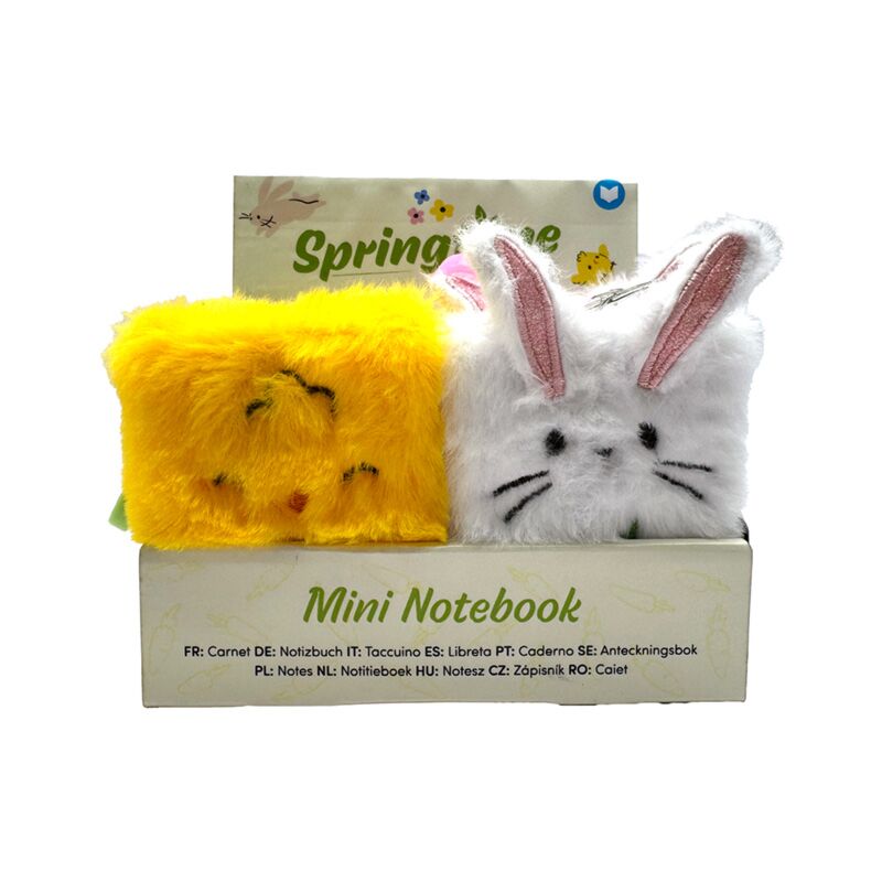 Frühlingsküken Kaninchen flauschiges Notizbuch A7
