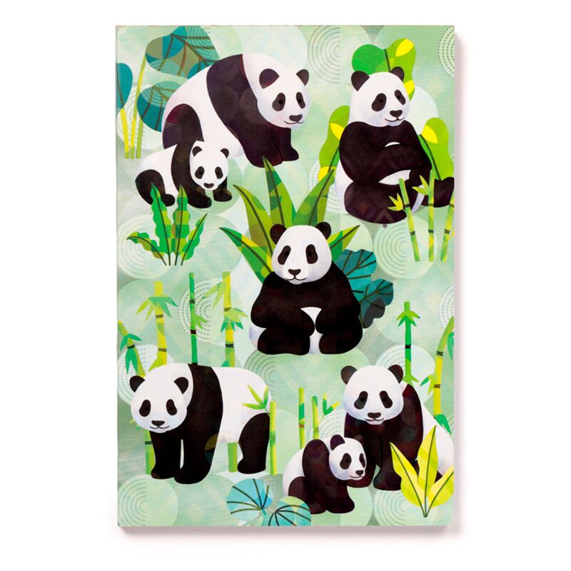Panda Kingdom recyceltes A5 -Notizbuch