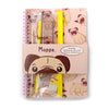 MOPPS Mops Spiral Bound A5 Notebook 6-teilige Schreibset