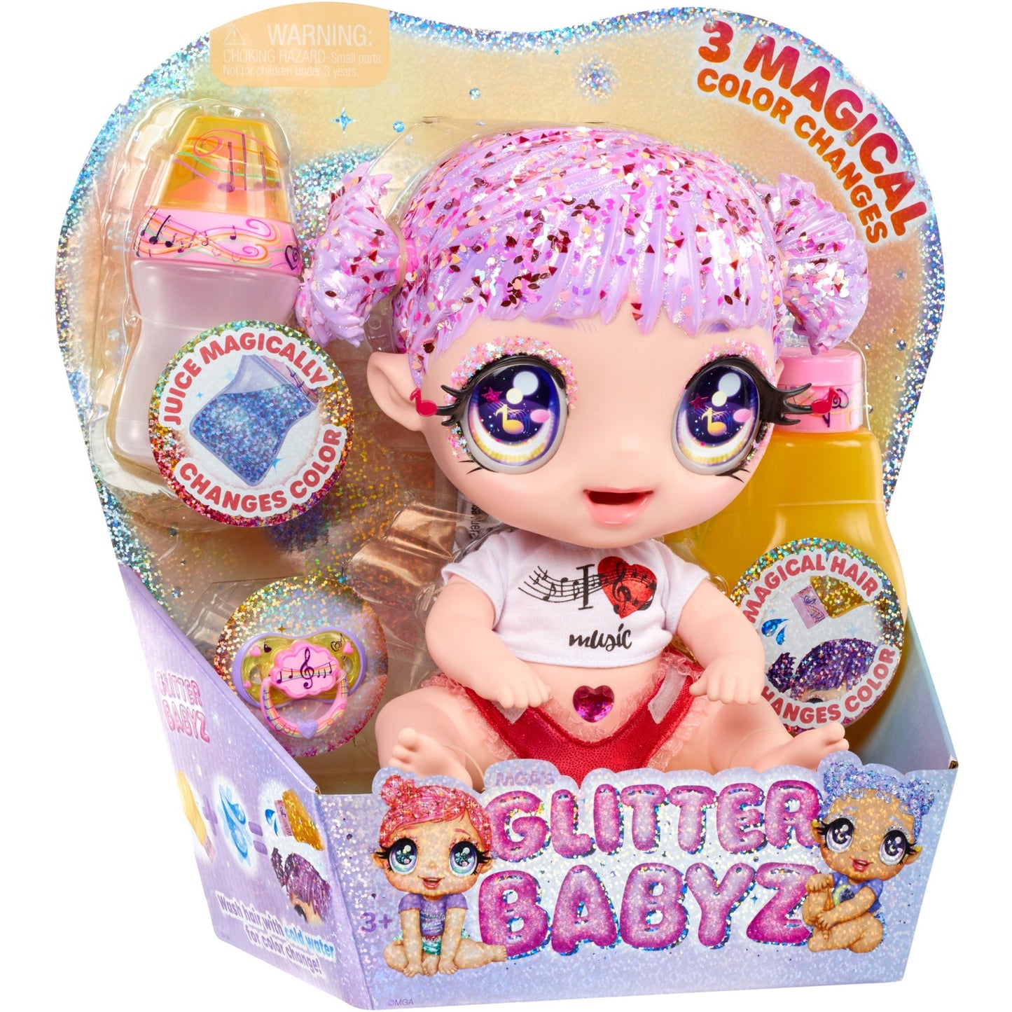 MGA Entertainment Glitter Babyz Pop Series 2 Melodie Highnote