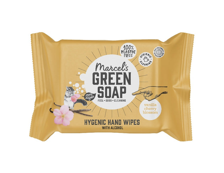 Marcels Green Soap Handreinigung Tücher Vanille -Kirschblüte