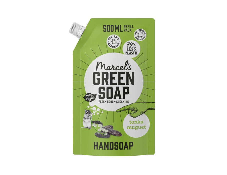 Marcels Green Soap Handseife Tonka Muguet 500 ml Navulzak