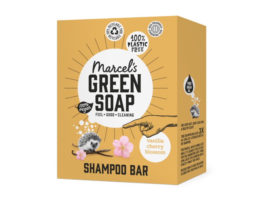 Marcels Green Soap Shampoo Bar Vanilla Cherry Blossom 90g