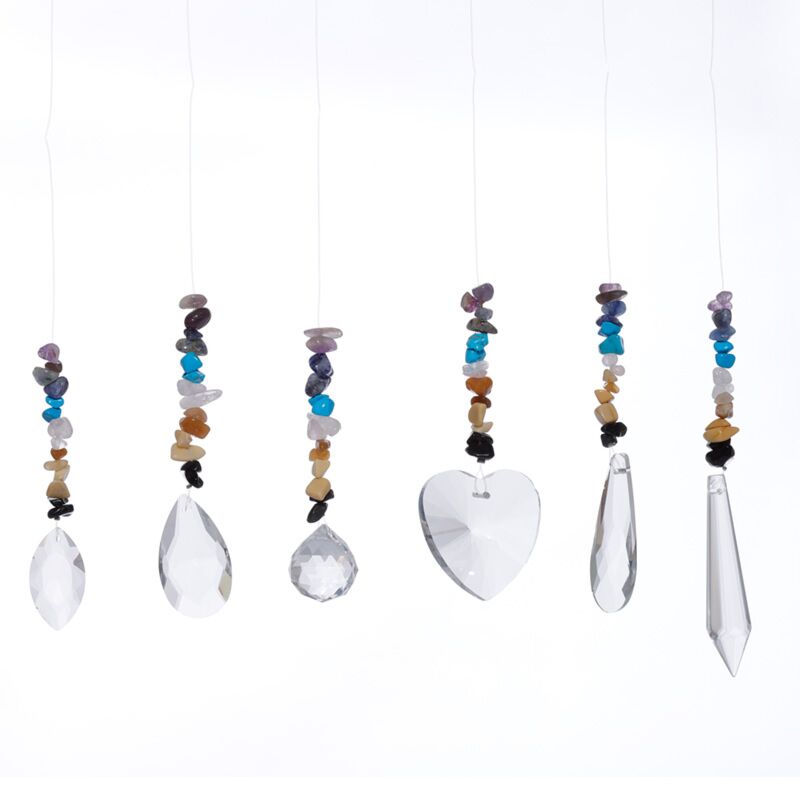Edelstein -Chakra -Suncatcher -Kristall