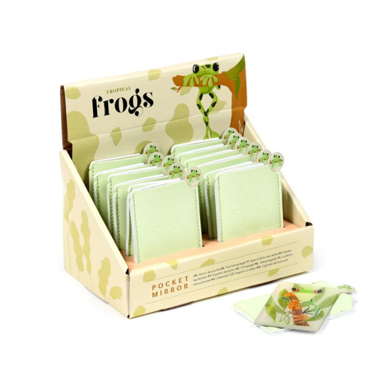 Tropenfrösche Taschenspiegel in Deckung