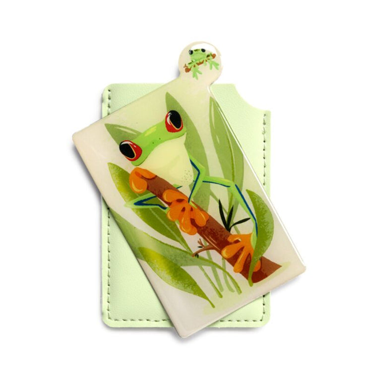 Tropenfrösche Taschenspiegel in Deckung