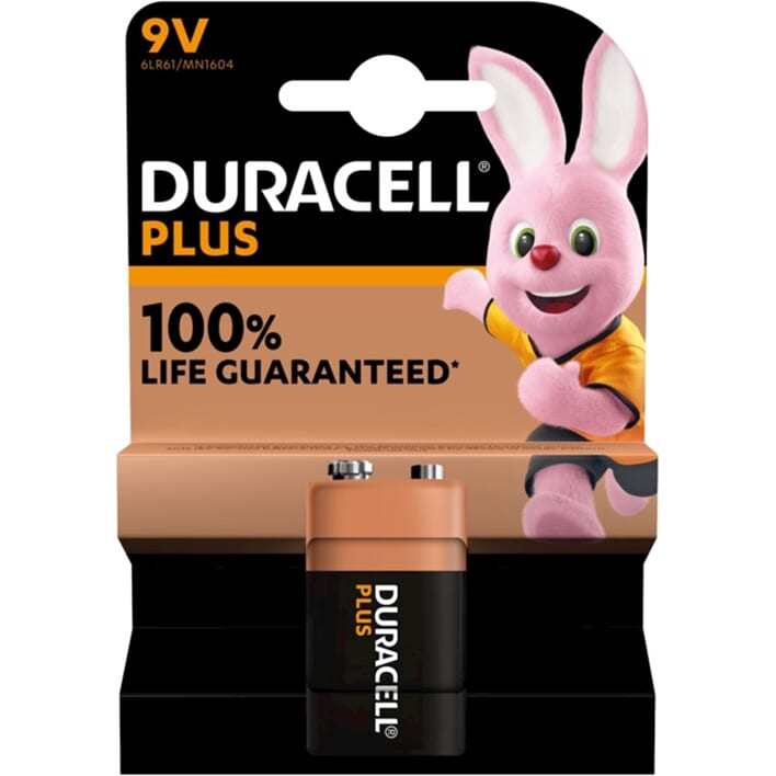 Duracell plus Alkali 100 % 9 V 6LR61 pro Stück