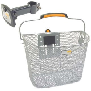 Toskana Smartlock Fahrradkorb für 19 Liter silber