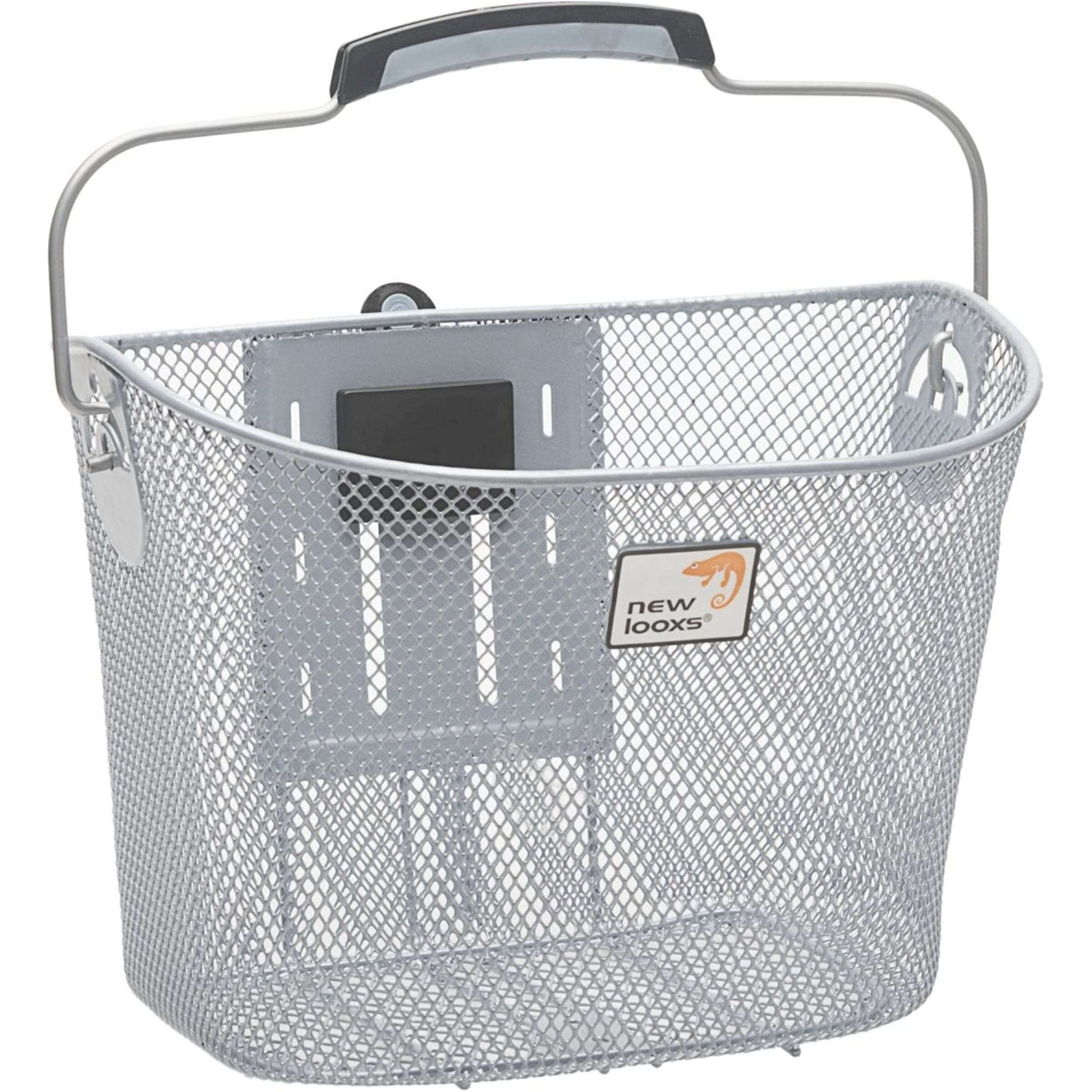 Toskana Smartlock Fahrradkorb für 19 Liter silber