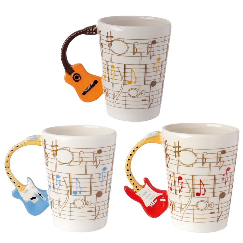 Ted Smith Muziekblad Gitarre - Griff Ceramic Becher geformt
