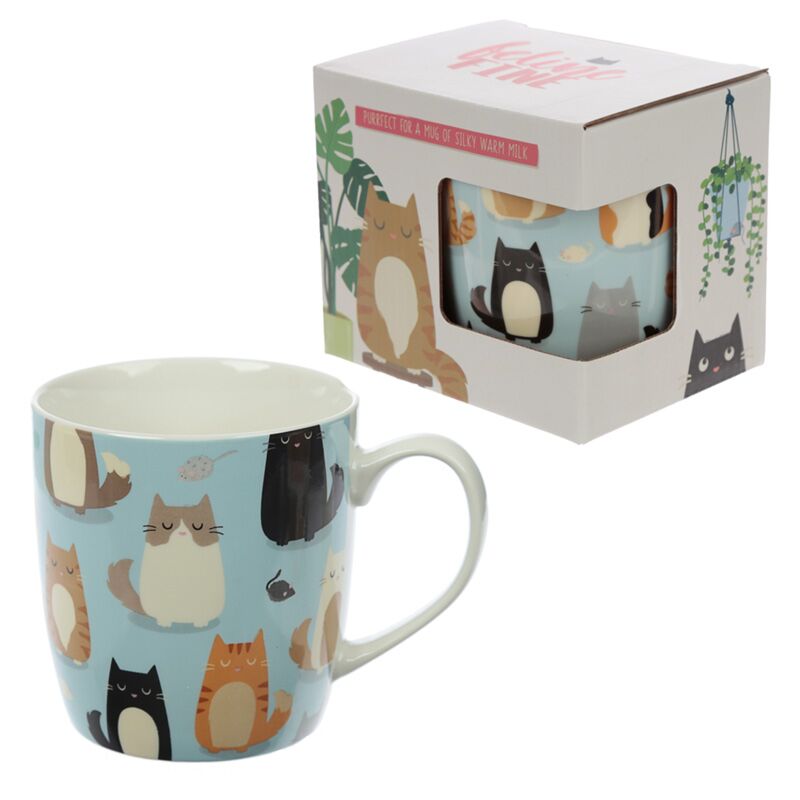 Katze feine Katzenporzellanbecher