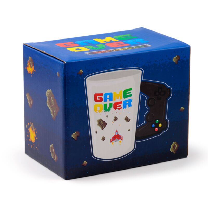 Game Over - Formed Griff Ceramic Becher