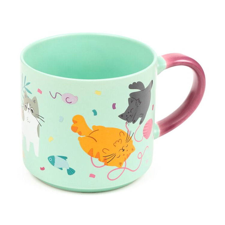 Bohnen Co kat großer Porzellanbecher