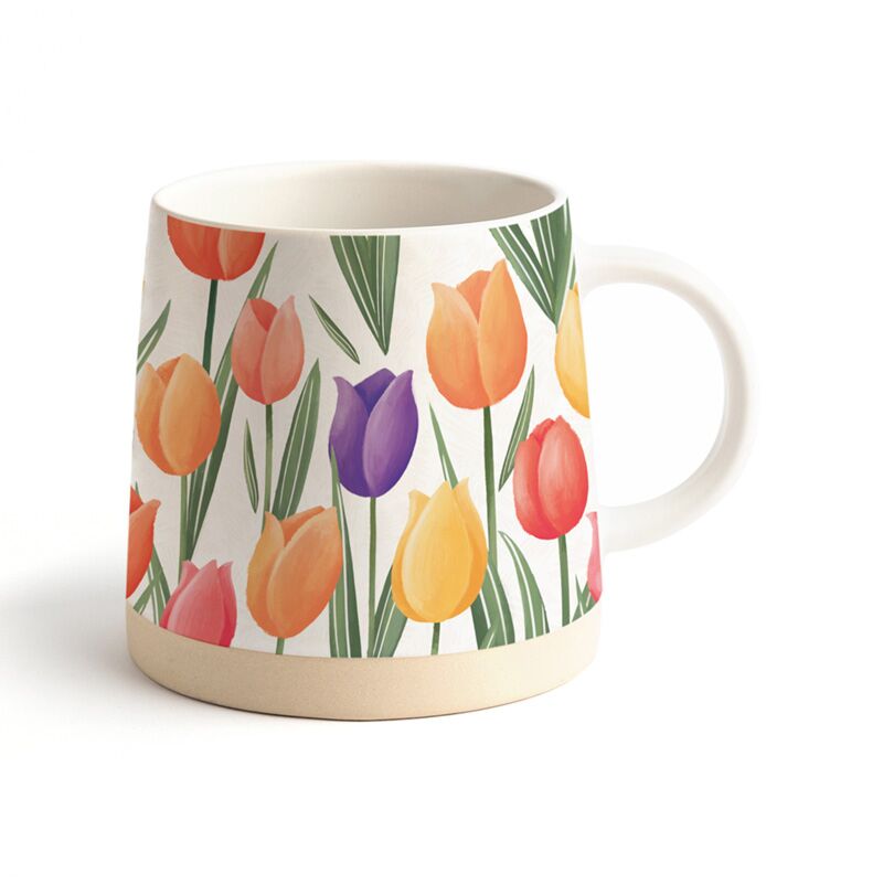 Tulpenförmiger Becher aus Steingut