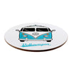 VW T1 Volkswagen Bus Porzellan Tasse Untersetzer