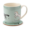 Willows Farm Horse Porzellan Becher Untersetzer