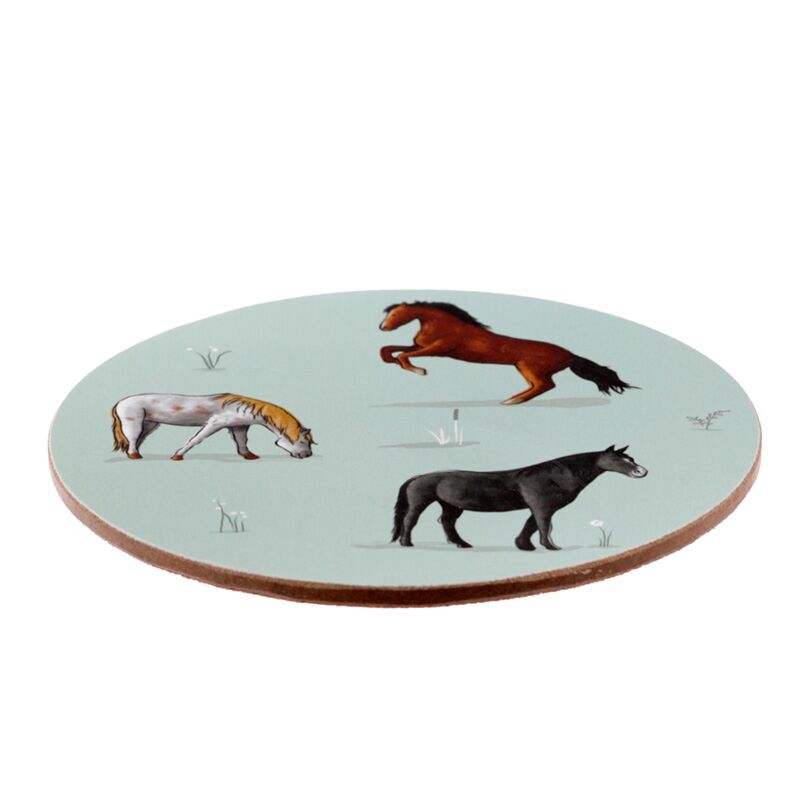 Willows Farm Horse Porzellan Becher Untersetzer