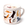 Katze Fine Cats (News) Porzellanbecher mit Coaster Deckel Set