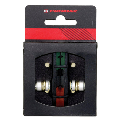 Promax-Bremsblock-Set V-Brems mit Allen 70 mm dreifarbig (braunes schwarzes Grün)