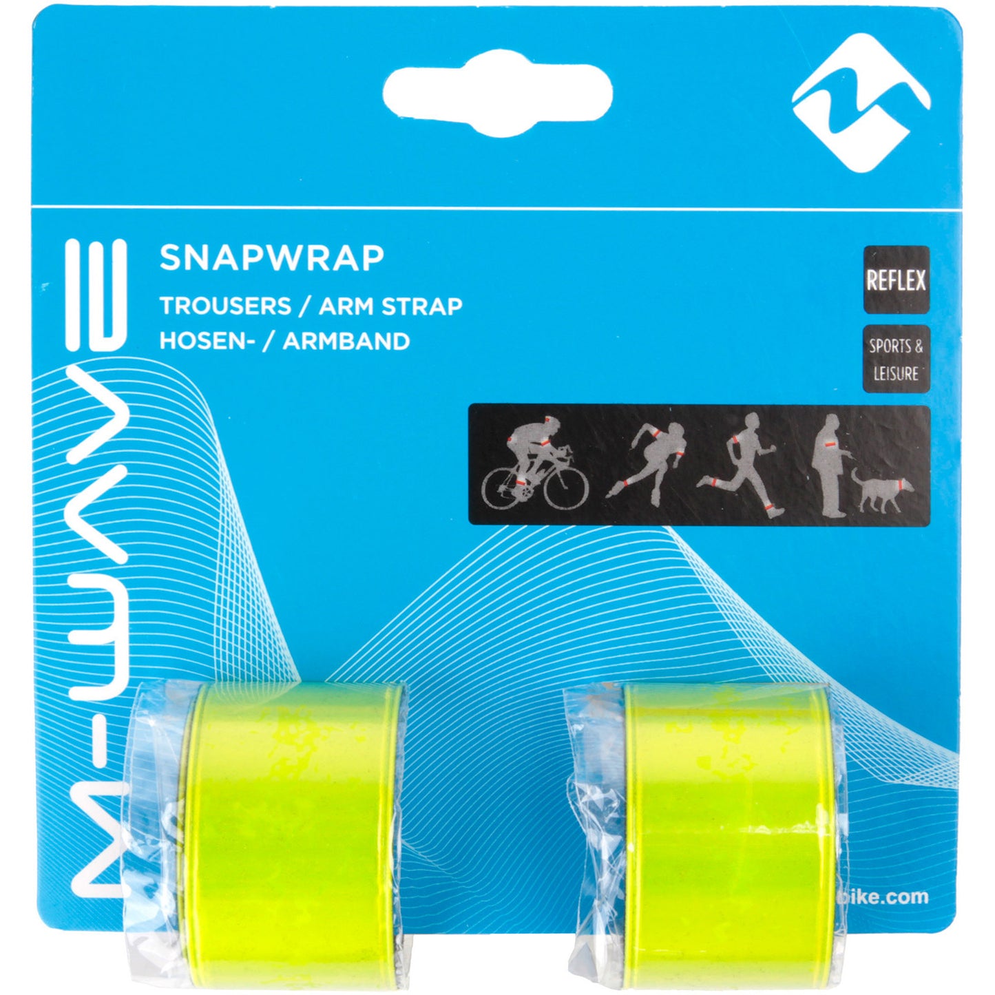 M-Wellenarmband M-Wellen-Snap-on Reflecting (1 Paar)