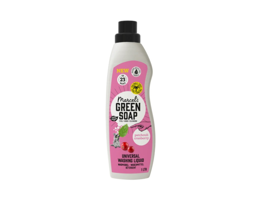 Marcels Green Soap Waschmittel Patchouli Cranberry 23 Wäsche 1 Liter