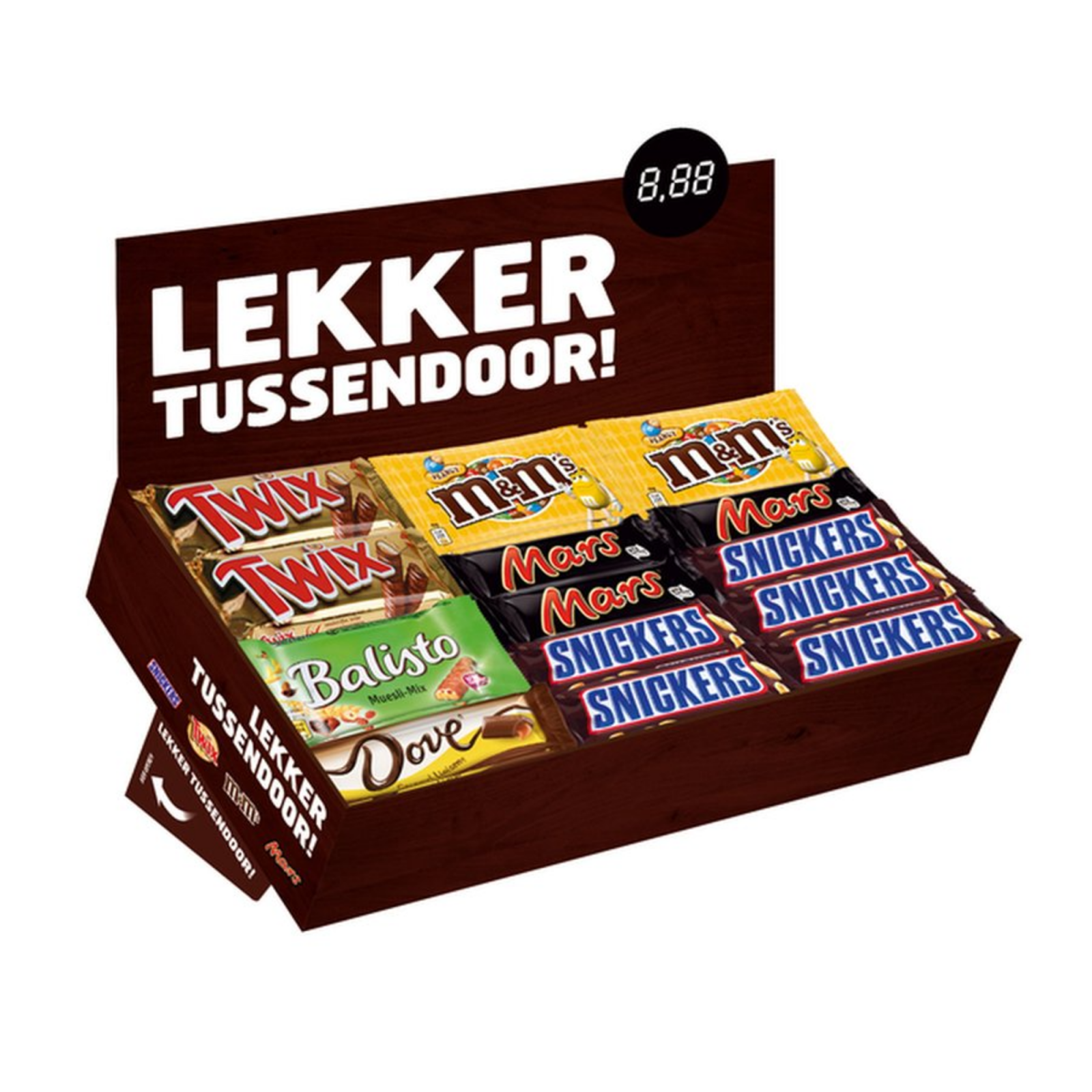 Mars-Bestseller-Displaybox (49 Stück)