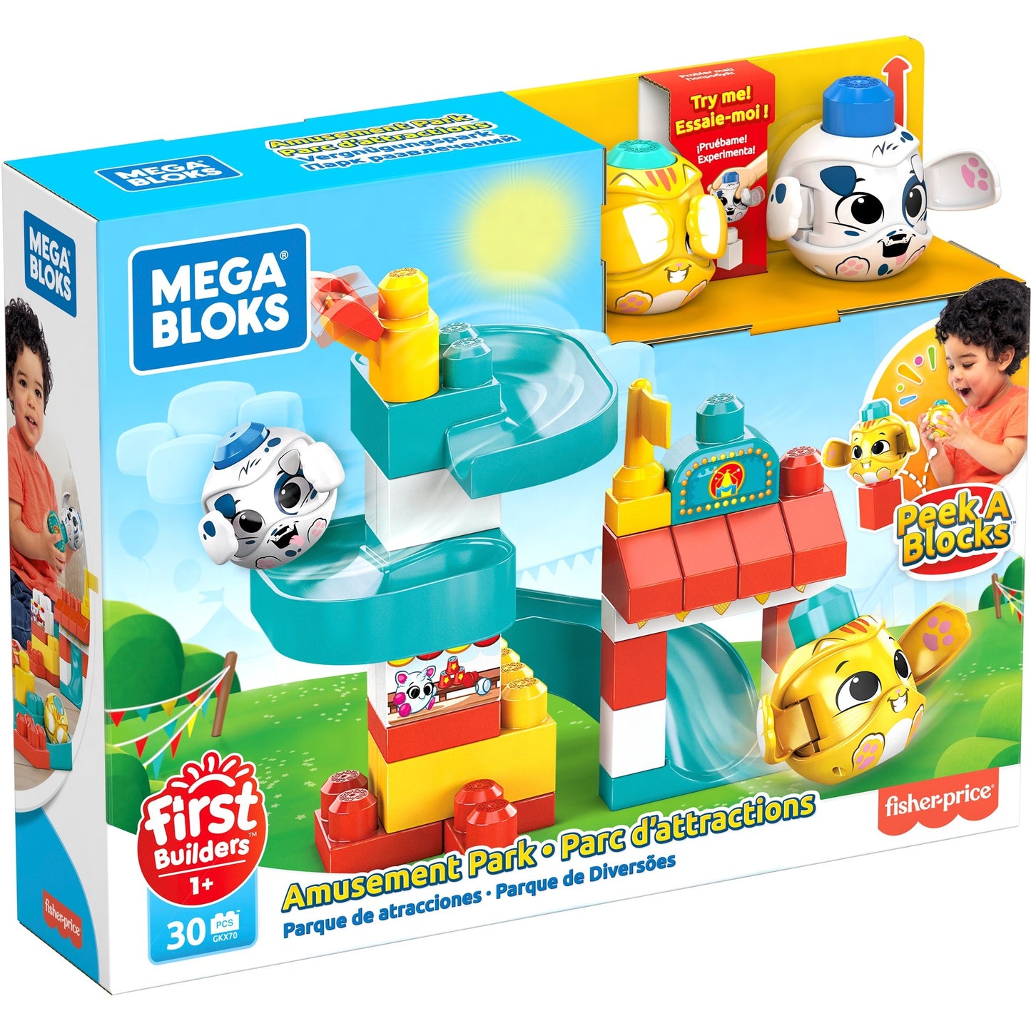 Mattel Peek A Blocks Vergnügungspark