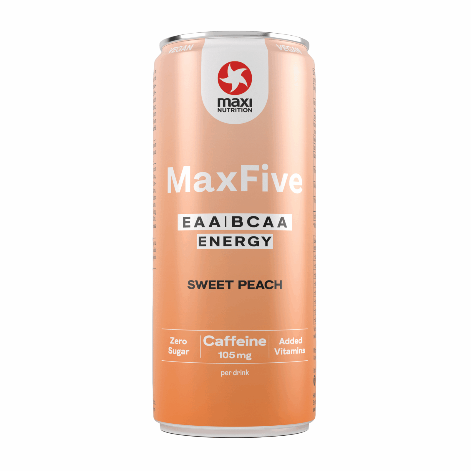 Maxi Nutrition Maxinutrition MaxFive EAA BCAA Energy Drink Pfirsich Dose (12x 330ml)