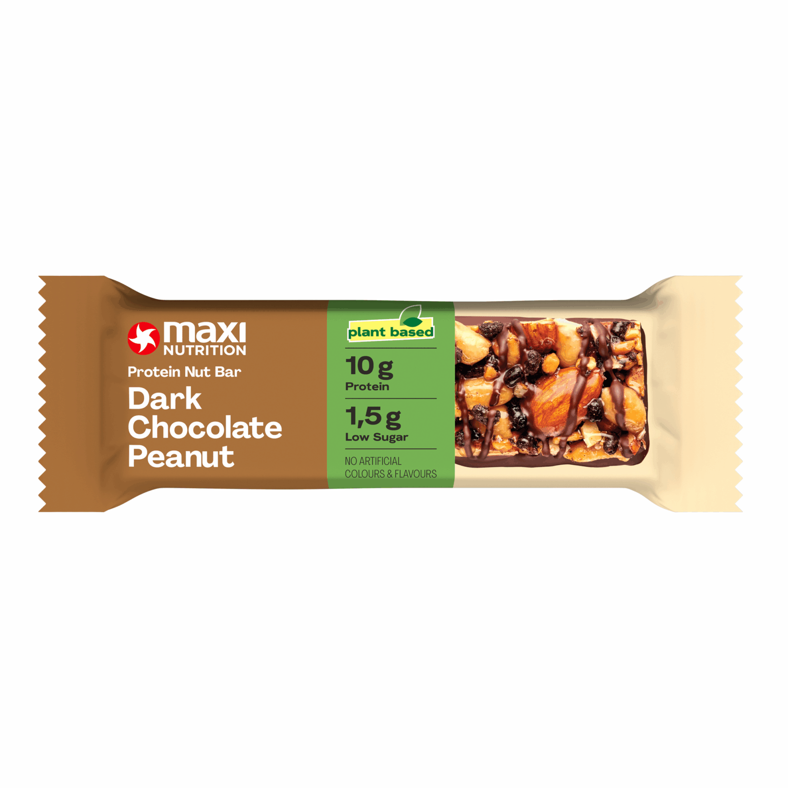 Maxi Nutrition Maxinutrition Protein-Nuss-Riegel dunkle Schokolade Erdnuss (12x 46g)