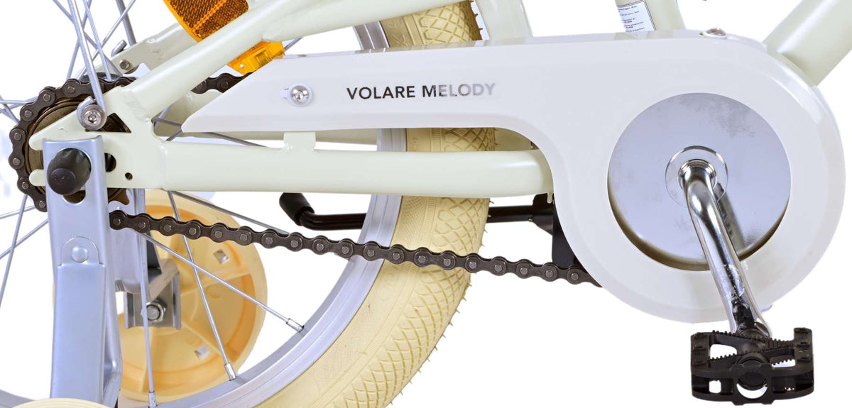 Volare Melody Children's Bicycle - Mädchen - 16 Zoll - Sand