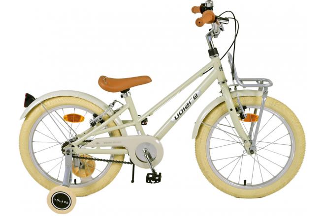 Volare Melody Children's Bicycle - Mädchen - 18 Zoll - Sand - Zwei Handbremsen