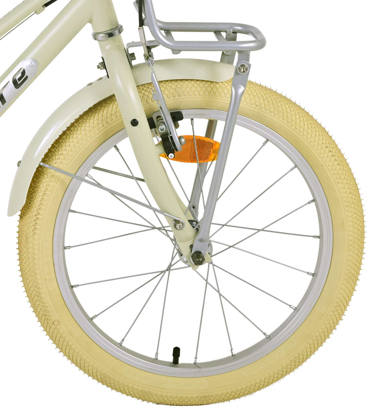 Volare Melody Children's Bicycle - Mädchen - 18 Zoll - Sand - Zwei Handbremsen