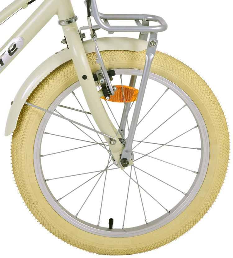 Volare Melody Children's Bicycle - Mädchen - 18 Zoll - Sand - Zwei Handbremsen