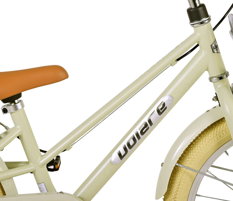 Volare Melody Children's Bicycle - Mädchen - 18 Zoll - Sand - Zwei Handbremsen
