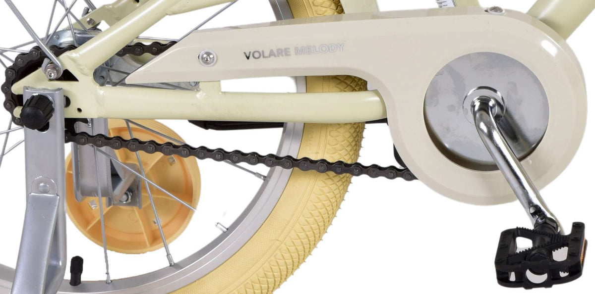 Volare Melody Children's Bicycle - Mädchen - 18 Zoll - Sand