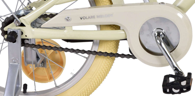 Volare Melody Children's Bicycle - Mädchen - 18 Zoll - Sand