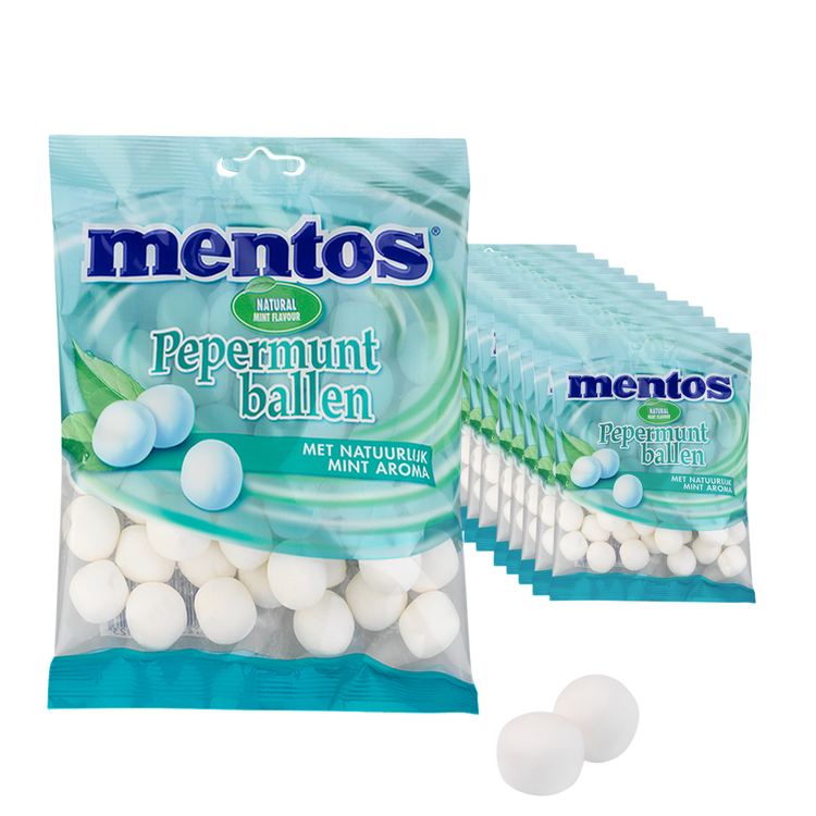 Mentos Pfefferminzkugeln (12x 220gr)