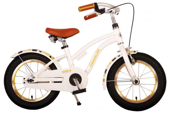 Volare Miracle Children's Bicycle - Mädchen - 14 Zoll - Weiß - Prime Collection