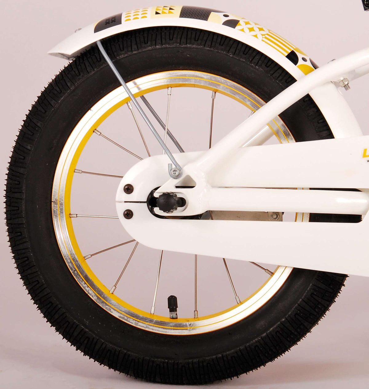 Volare Miracle Children's Bicycle - Mädchen - 14 Zoll - Weiß - Prime Collection