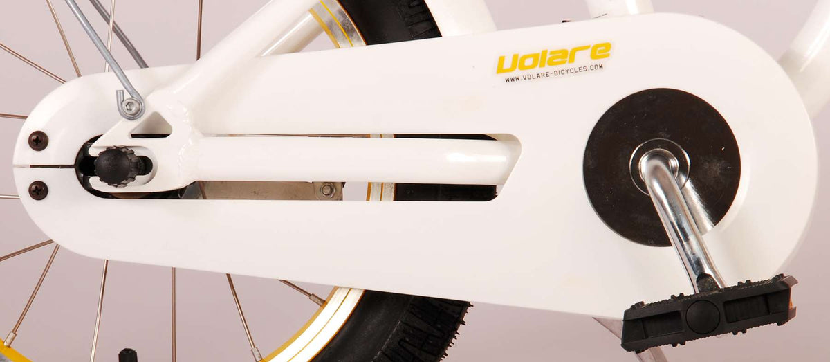 Volare Miracle Children's Bicycle - Mädchen - 14 Zoll - Weiß - Prime Collection