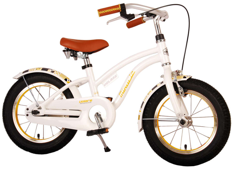 Volare Miracle Children's Bicycle - Mädchen - 14 Zoll - Weiß - Prime Collection
