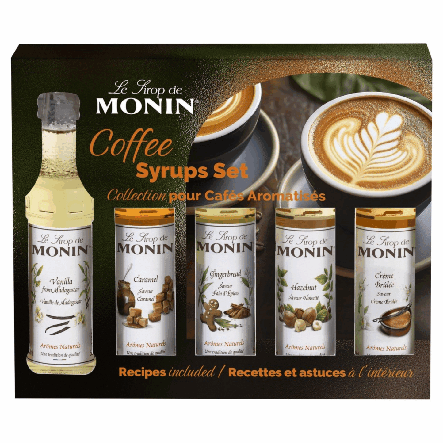 Monin Kaffeesirup Geschenkset (5x 5cl)