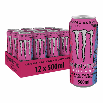Monster Energy Ultra Fantasy Ruby Red Dose (12x 500ml)