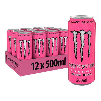 Monster Energy Ultra Rosa Dose Null Zucker (12x 0,5 Liter)